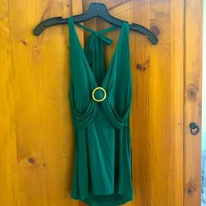 Banana republic fitted halter w/ pad inserts